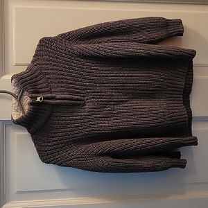 Children's Place 2T Grey half zip knit sweater